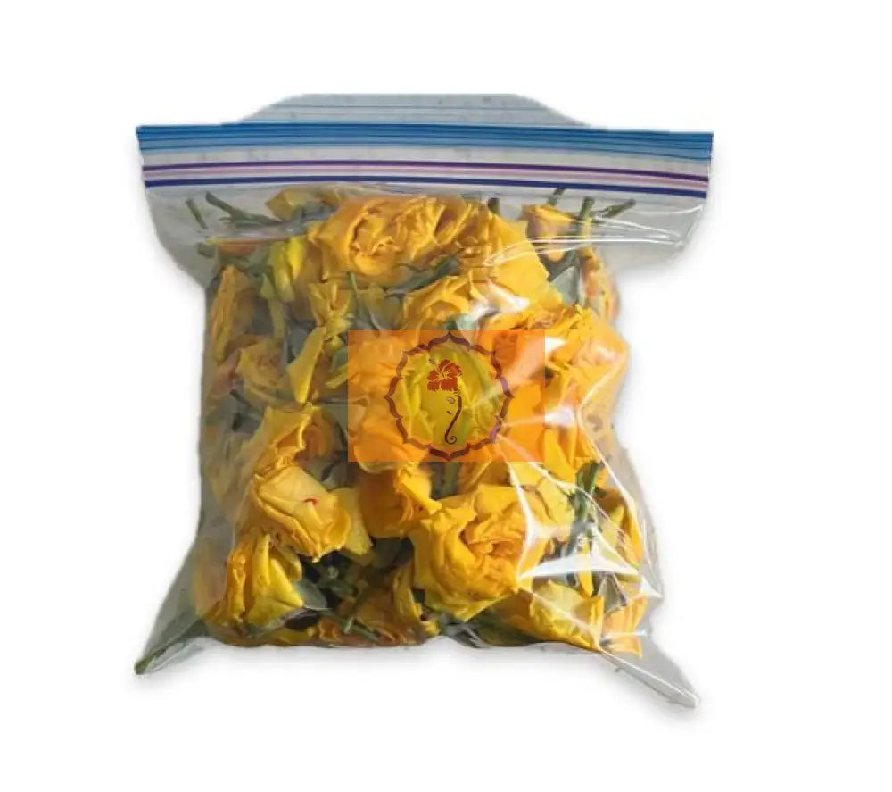 Button Rose Yellow Loose Flowers